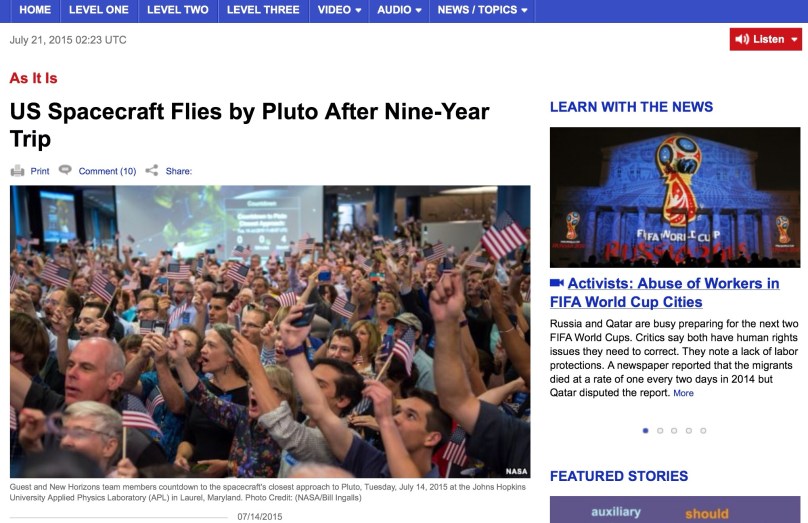 New Horizonsは、原子力で飛んでいたんだ！今後、16ヶ月もの間、鮮明な画像が届くらしい！光速で発信される画像は、4時間半で地球に届くなんてすごい！